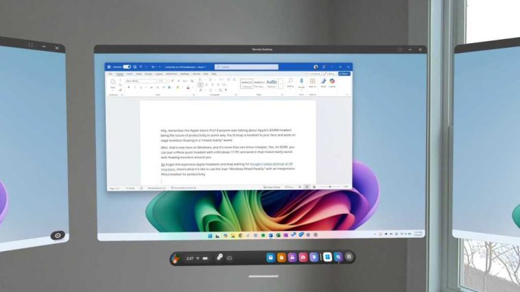 Windows 11 VR Múltiples pantallas