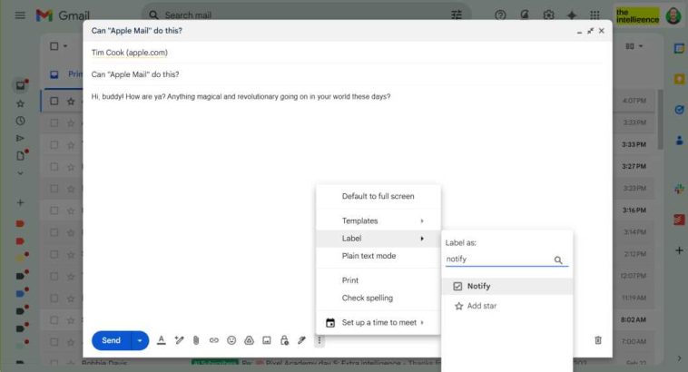 Gmail Aplicar etiqueta