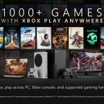 Microsoft ha presentado que hay más de 1,000 juegos de Xbox jugando en cualquier lugar. Eso significa que puede comprarlos en Xbox y luego jugarlos en PC o una computadora de mano PC Gaming sin costo adicional.