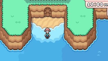 Puedes llegar a esta playa en cualquier momento, pero adquirir el hechizo que desbloquea la cueva lleva mucho tiempo.