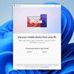 Una pantalla de Windows que muestra un Windows con un gráfico de una computadora y un titular