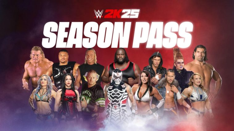 Algunos de los luchadores incluidos con el pase de temporada de WWE 2K25.