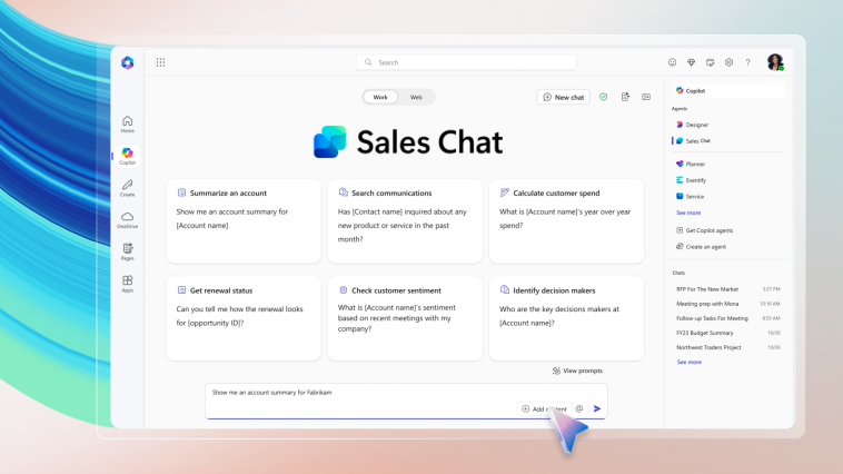 Microsoft lanza agentes de ventas de Genai que se centran en las finanzas y la cadena de suministro