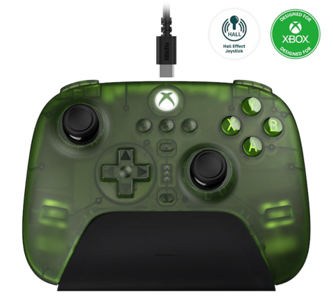8bitdo lanzará un controlador transparente inspirado en la xbox verde el próximo mes