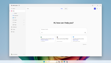 La nueva interfaz Copilot de Microsoft 365 ahora comienza con el chat primero.