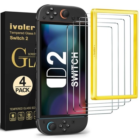 Guarde en Nintendo Switch 2 protectores de pantalla y cargadores en Amazon en Amazon