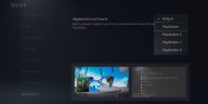 Así es como se verá el menú de apariencia en la configuración del sistema de PS5.