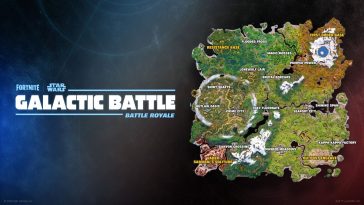 Cambios del mapa de batalla galáctico de Fortnite