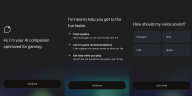 La experiencia de configuración para el copiloto de juegos de Microsoft.