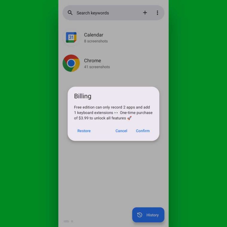 Memoria de Android: actualización de Snapseek