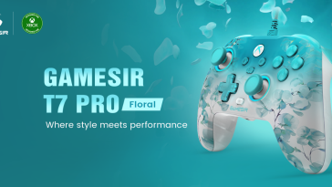 Gamesir lanza el controlador con cable floral T7 Pro con carcasa mate estampada floral, diseño semi transparente e iluminación dinámica vibrante RGB