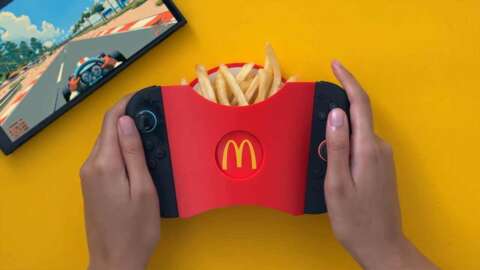 Switch 2 Accessory te permite jugar y merienda con el soporte de papas fritas de McDonald's incorporada