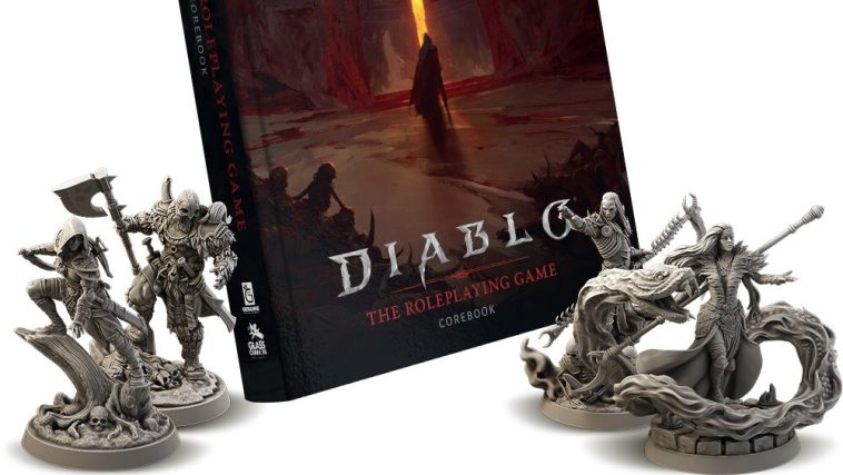 Una mirada a algunas de las miniaturas incluidas como parte de Diablo: el juego Roleplaying.