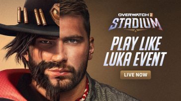El arte promocional de Blizzard Luka Dončić para el evento Overwatch 2.