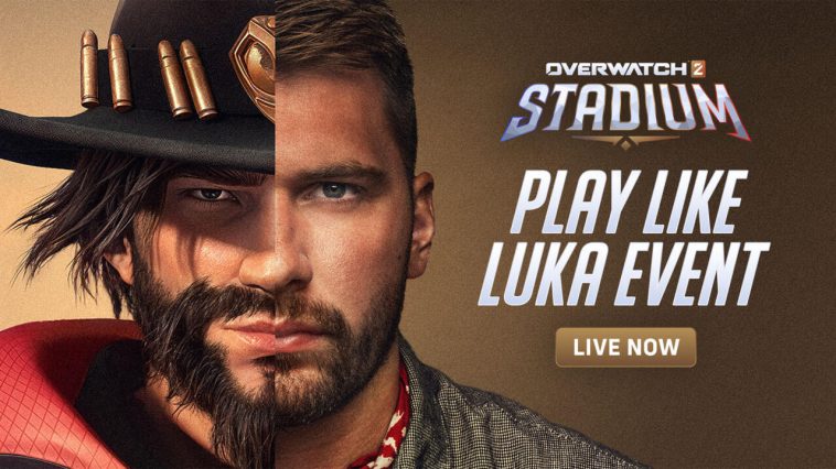 El arte promocional de Blizzard Luka Dončić para el evento Overwatch 2.