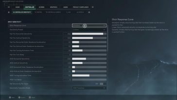 Sensibilidad al controlador