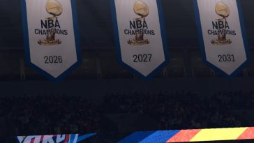 El juego de este año agregará pancartas a las vigas para cada campeonato que gane su equipo de Myleague.