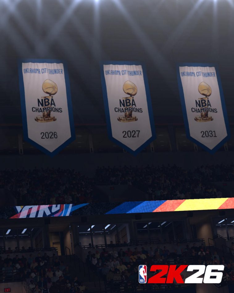 El juego de este año agregará pancartas a las vigas para cada campeonato que gane su equipo de Myleague.