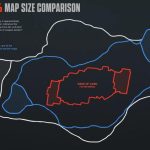 Una comparación de tamaño de los mapas de datos versus asedio de El Cairo, realizado por el usuario de Reddit U/Happysufigeee.