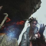 Wuchang se arrodilla como pulsos mágicos en su mano.