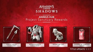 Project Sanctuary recompensas para Assassin's Creed Shadows.