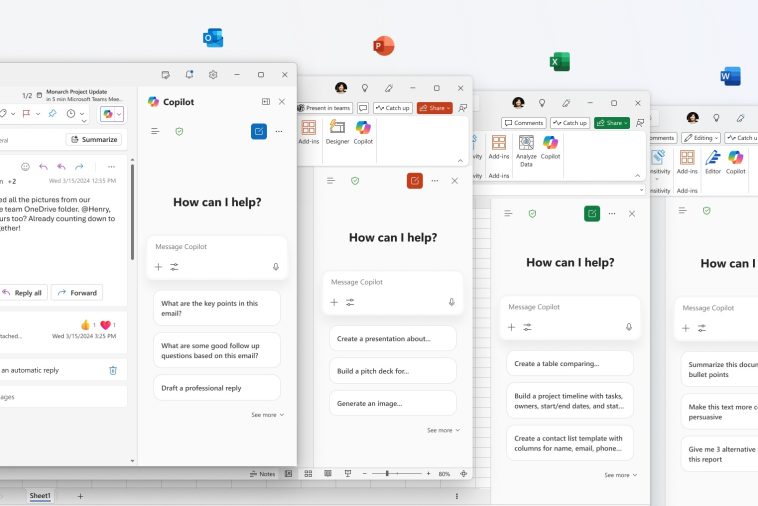 Copilot Chat llega a aplicaciones M365 sin costo adicional