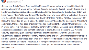 El nuevo objetivo de Trump: Jefa de Asuntos Globales de Microsoft, Lisa Monaco