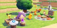 Pokemon Pokopia está emitiendo un cruce de animales serios y vibraciones de Minecraft