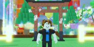 Esta puerta de Torii es uno de los muchos artículos exclusivos que se pusieron a disposición a través de códigos Grow A Garden.