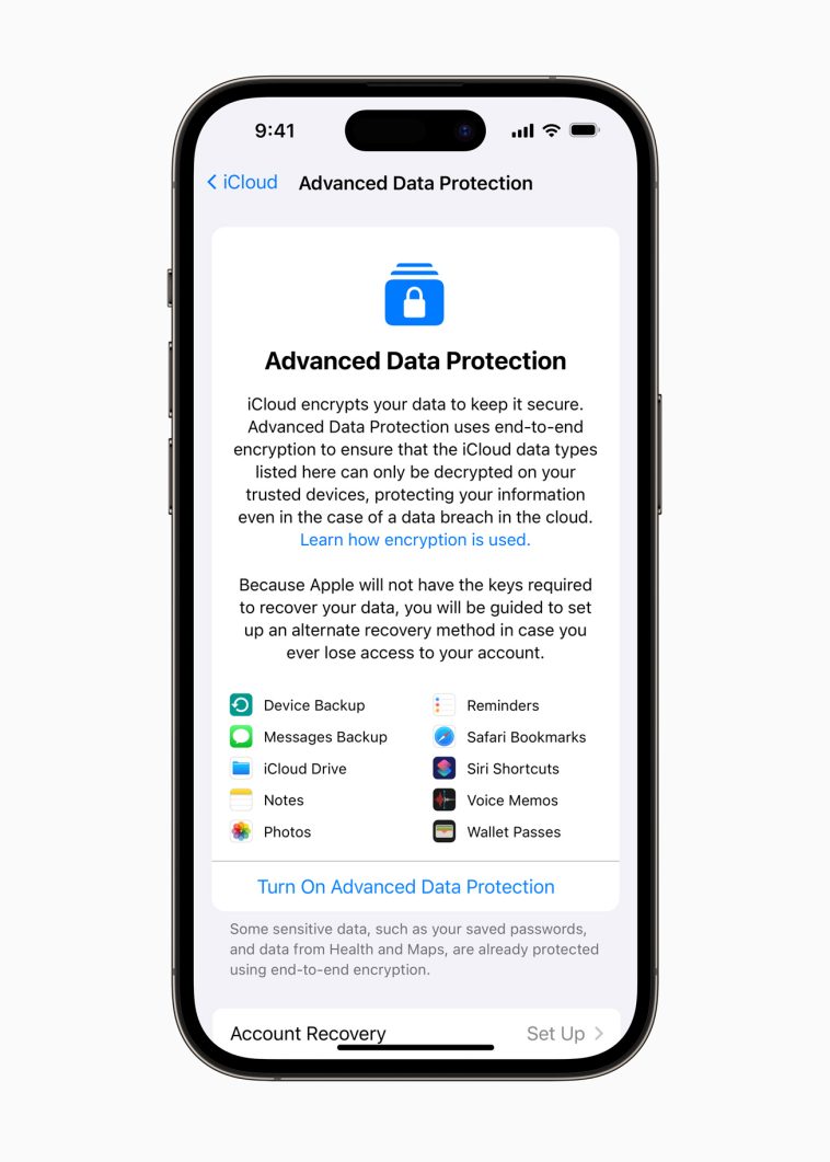 El gobierno del Reino Unido todavía quiere que Apple rompa el cifrado de datos