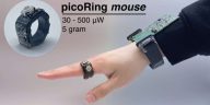 El ratón de señor del anillo: un mouse de computadora liviano y basado en anillo dura más de un mes con un solo cargo