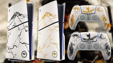 Controladores de PS5 Slim y Dualsense de la edición limitada de Yotei de Yotei