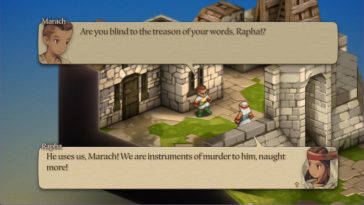 Rapha confronta a Marach por su creencia en Duke Barrington.
