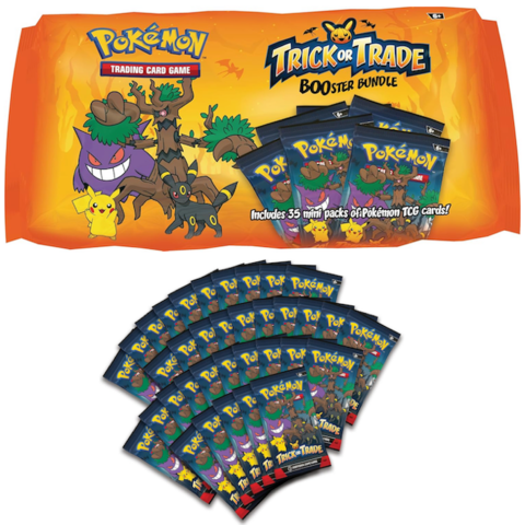 Paquete de refuerzo de intercambio o truco de Pokémon TCG reabastecido en Amazon