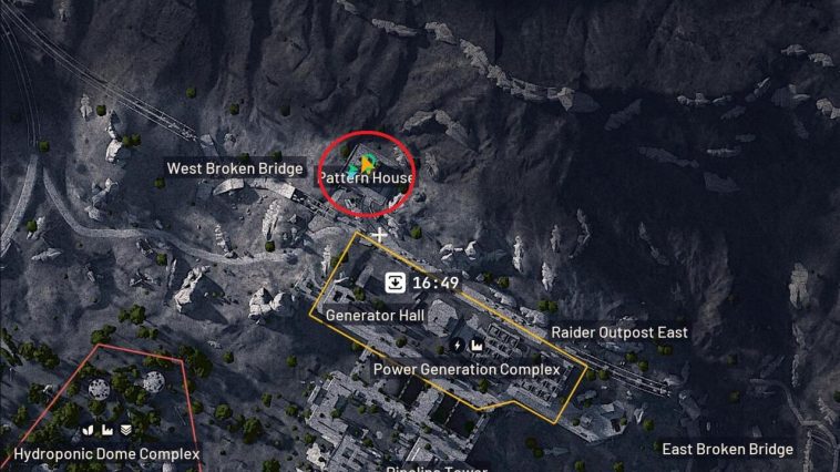 Ubicación de la casa del patrón