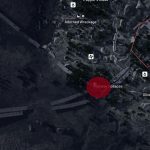 Tome una foto en esta área en el punto de interés del colapso de la autopista.