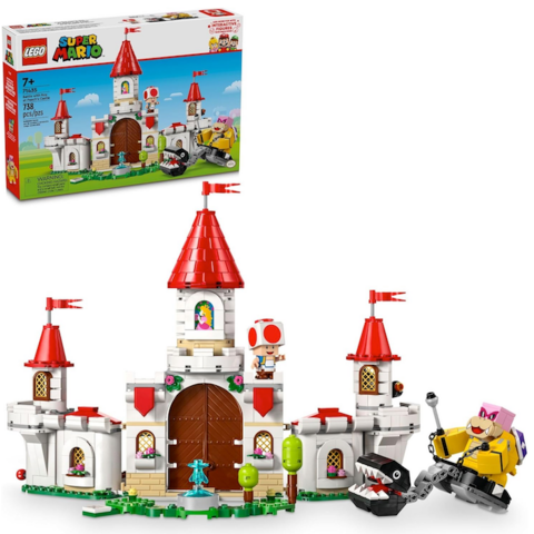 El juego Lego Mario de 738 piezas del castillo de la princesa Peach tiene más del 50% de descuento en Amazon