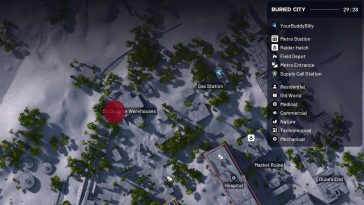 Encontrarás los almacenes Su Durante en la esquina noroeste del mapa.