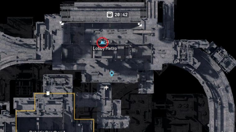 Dirígete a la estación de metro Lobby para encontrar el contenedor de almacenamiento J Kozma.