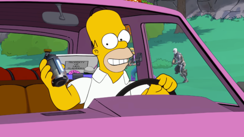 La actualización de Los Simpson de Fortnite provocó un gran aumento de jugadores, el mayor en mucho tiempo