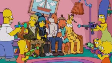Los Simpson acaban de tener una mordaza en el sofá de Bananas Fortnite, y al pobre Peely no le fue bien