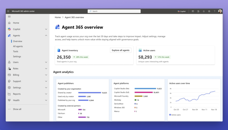 Microsoft presenta Agent 365 para ayudar a TI a gestionar la "expansión de agentes" de IA