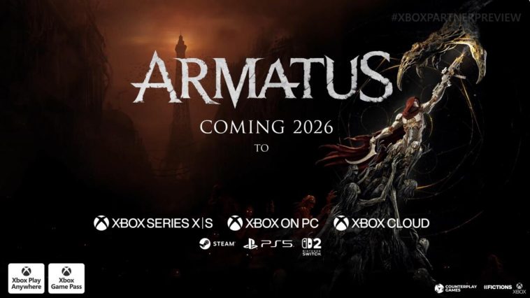 La toma final del tráiler de Armatus que se emitió durante la Vista previa para socios de Xbox.