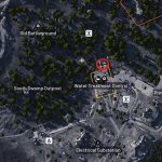 Ubicación del drenaje del control de tratamiento de agua