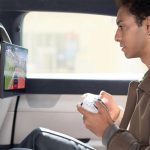 El sistema de infoentretenimiento en el vehículo Afeela.