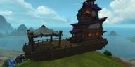Un ejemplo de las casas voladoras que los jugadores pueden crear en WoW (fuente: WoWDB)