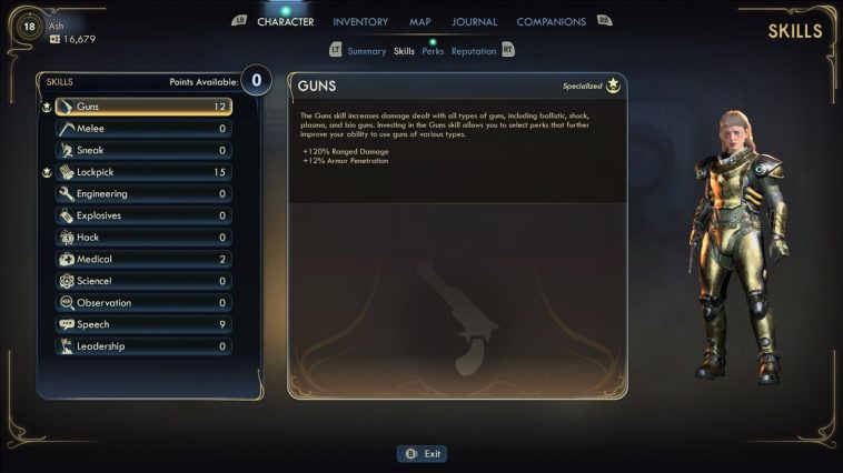 La cantidad limitada de puntos de habilidad en The Outer Worlds 2 significa que solo puedes desarrollar un puñado de habilidades.