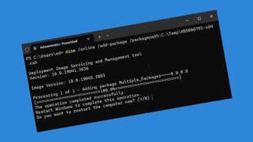 Usando DISM para instalar actualizaciones de Windows