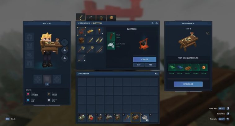 Actualización a un banco de trabajo de nivel dos