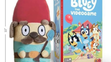 El paquete de peluche Bluey Gnome exclusivo de Amazon para Switch tiene casi un 50% de descuento